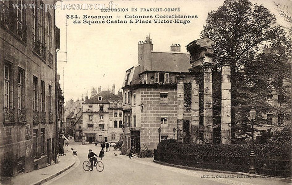 EXCURSION EN FRANCHE-COMTÉ - 384. Besançon - Colonnes Corinthiennes du Square Castan & Place Victor-Hugo